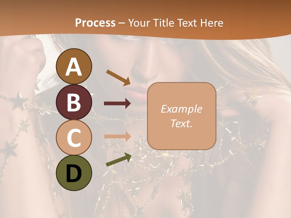Color Golden Model PowerPoint Template