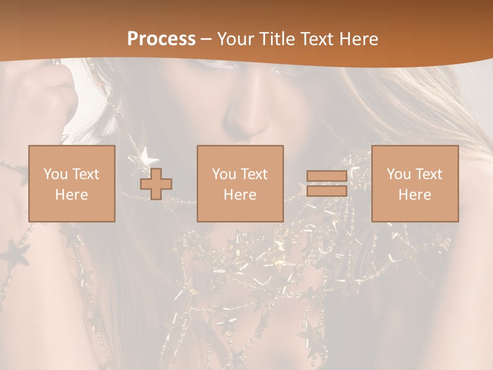 Color Golden Model PowerPoint Template