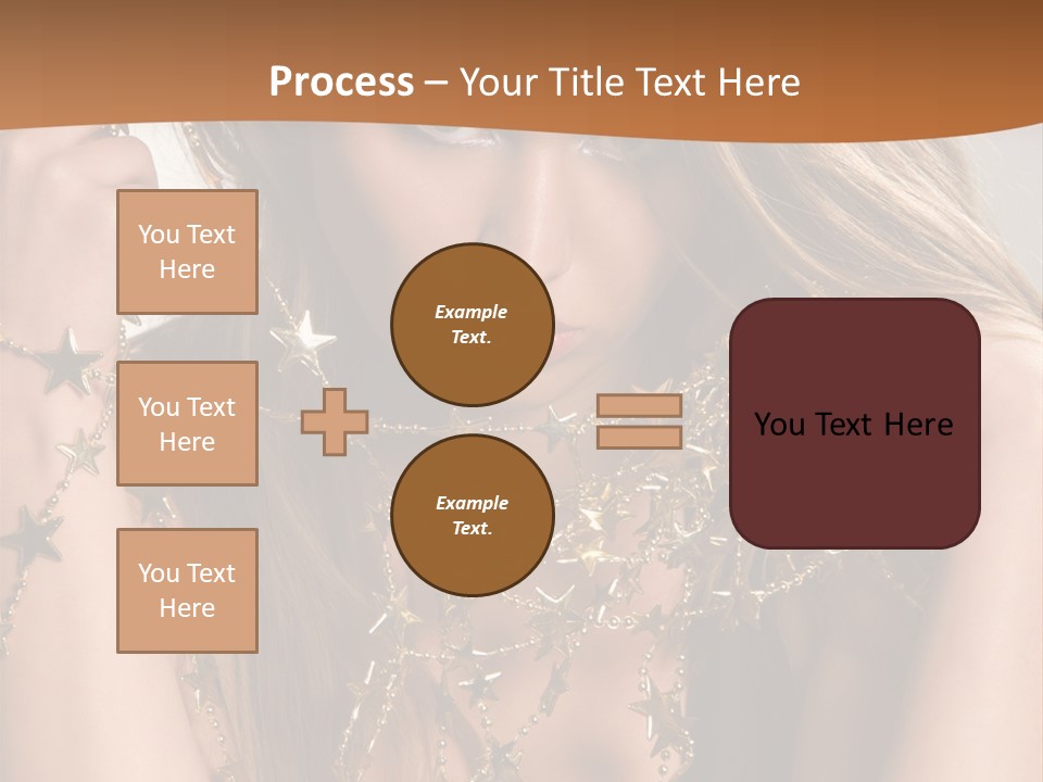 Color Golden Model PowerPoint Template