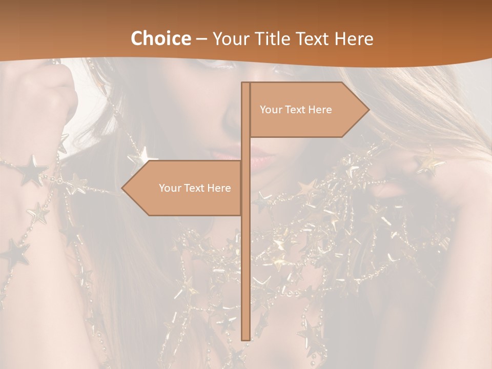 Color Golden Model PowerPoint Template