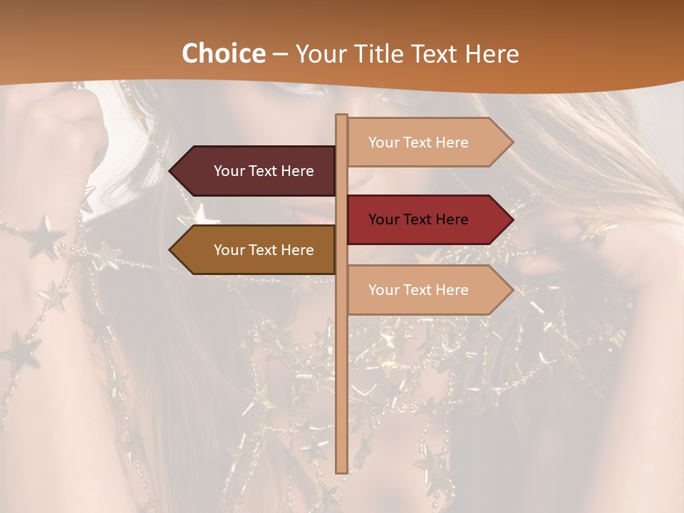 Color Golden Model PowerPoint Template