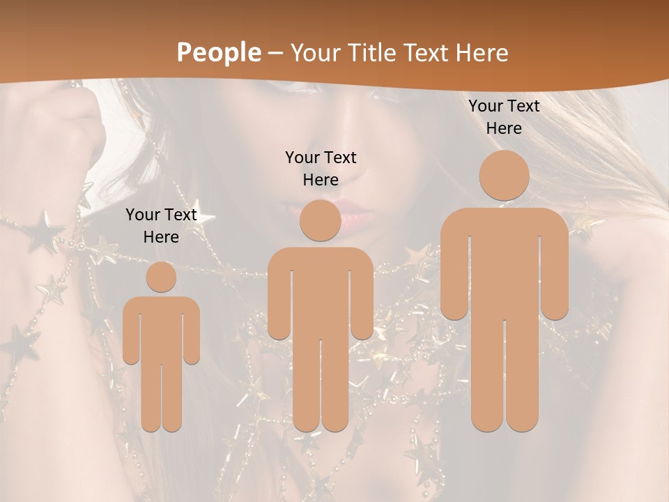 Color Golden Model PowerPoint Template