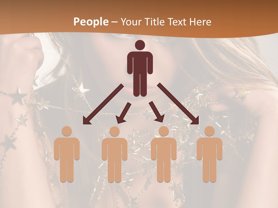 Color Golden Model PowerPoint Template