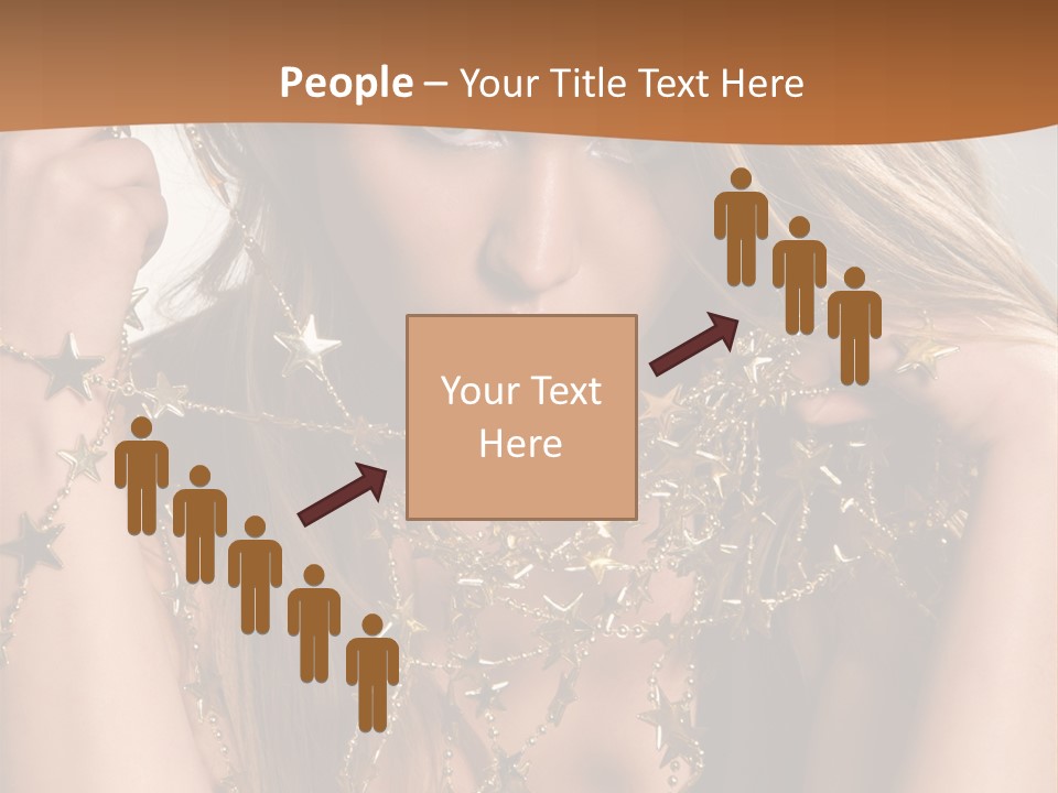Color Golden Model PowerPoint Template