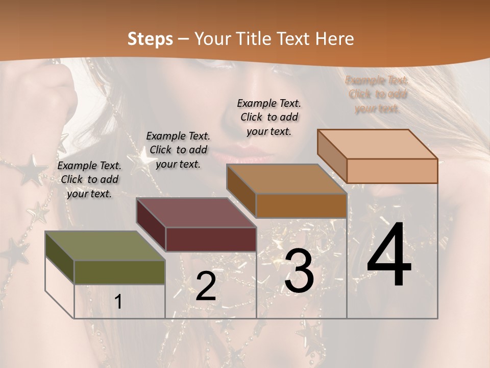 Color Golden Model PowerPoint Template