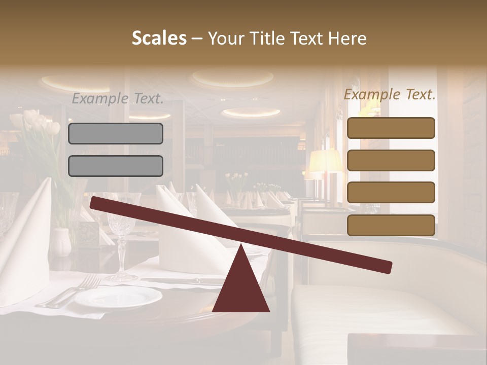 Restaurant Ceiling Design PowerPoint Template