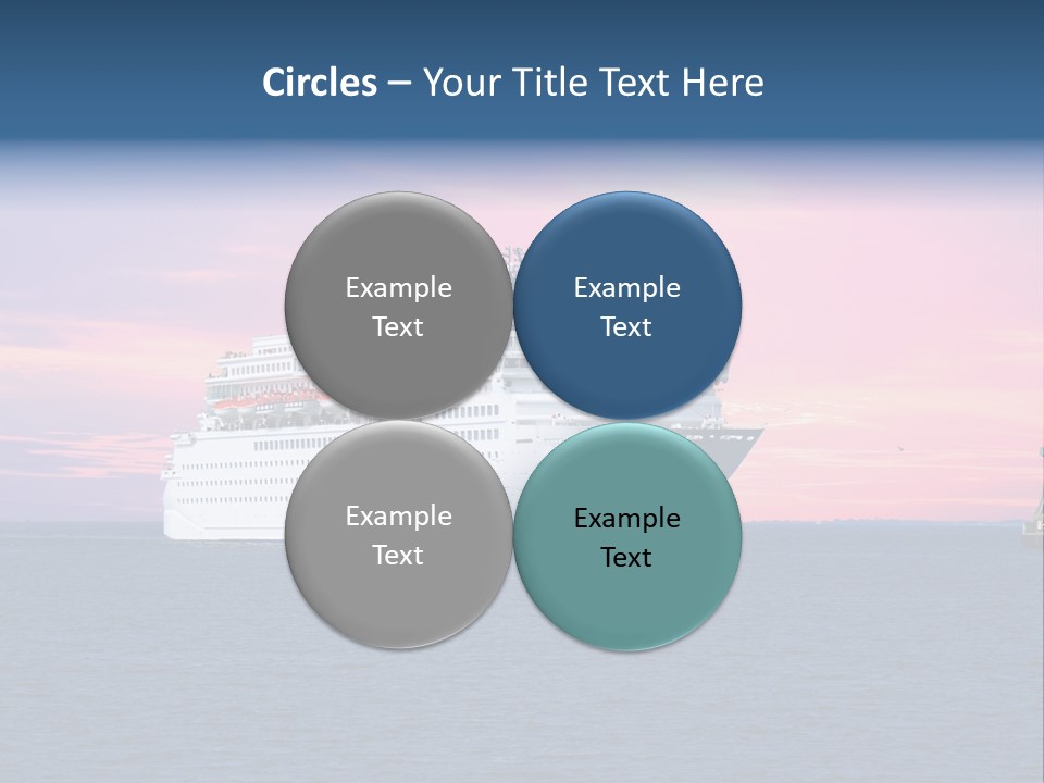 Publicidad De Cruceros PowerPoint Template