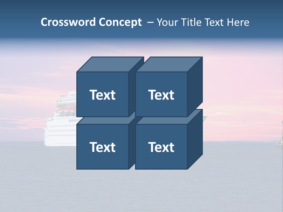 Publicidad De Cruceros PowerPoint Template