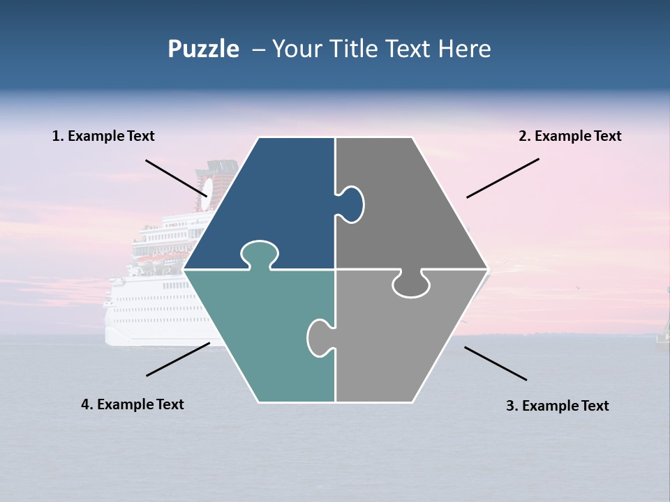 Publicidad De Cruceros PowerPoint Template