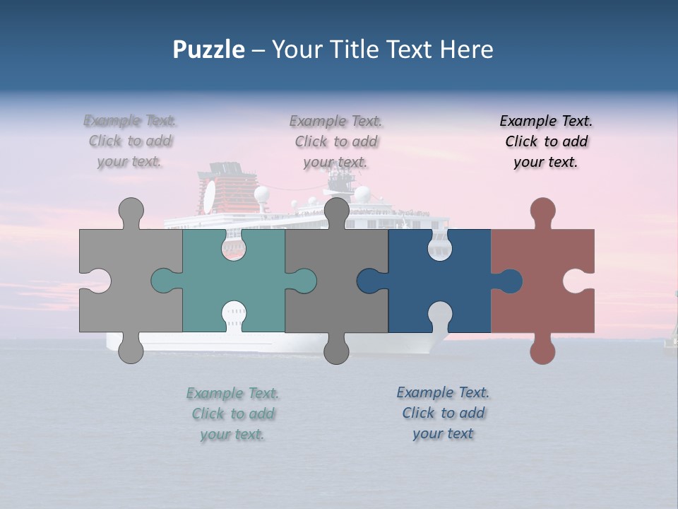 Publicidad De Cruceros PowerPoint Template