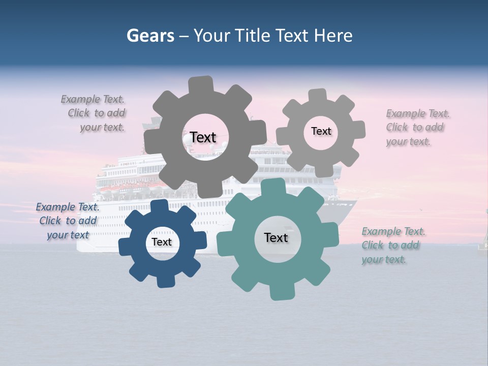 Publicidad De Cruceros PowerPoint Template