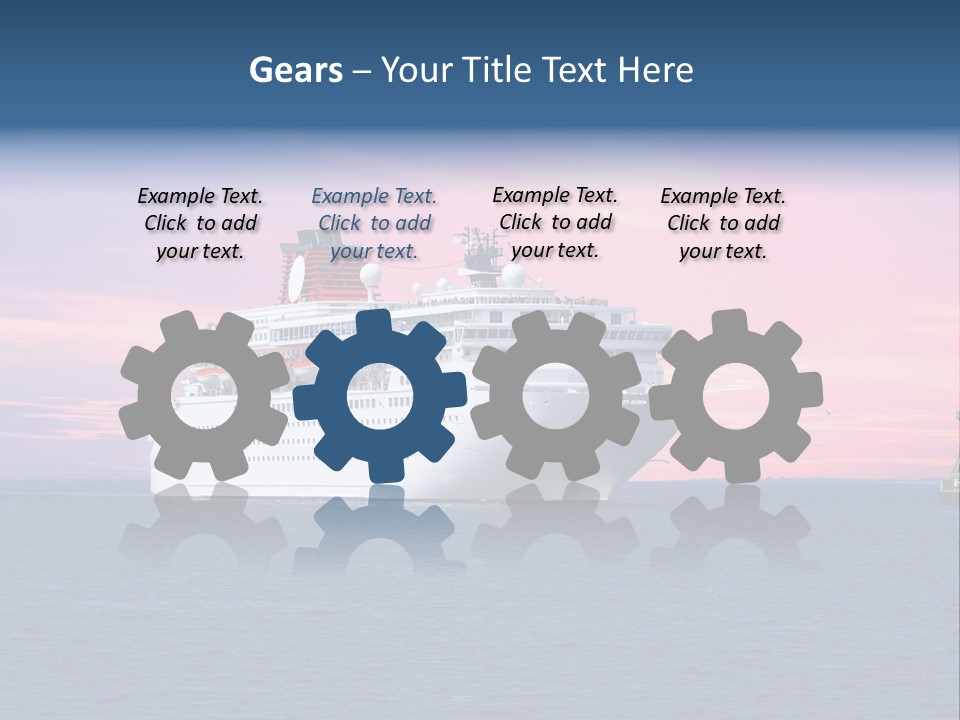 Publicidad De Cruceros PowerPoint Template