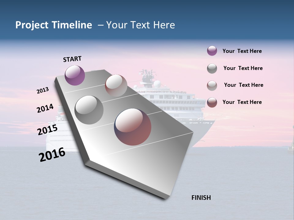 Publicidad De Cruceros PowerPoint Template