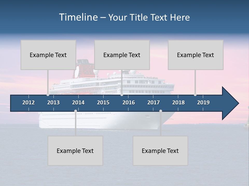 Publicidad De Cruceros PowerPoint Template