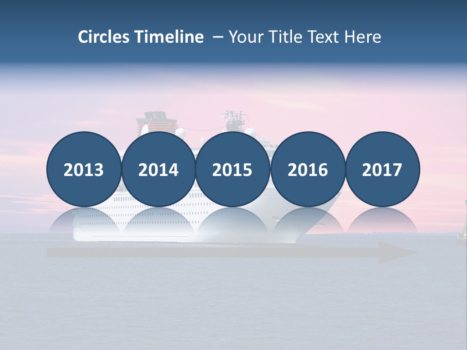 Publicidad De Cruceros PowerPoint Template