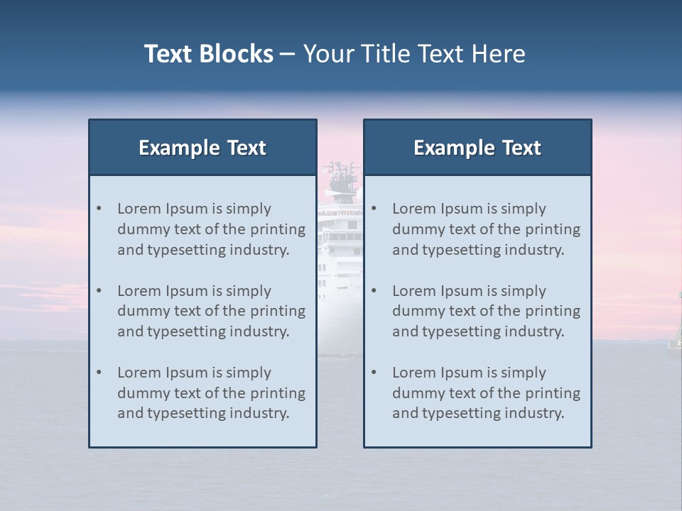 Publicidad De Cruceros PowerPoint Template