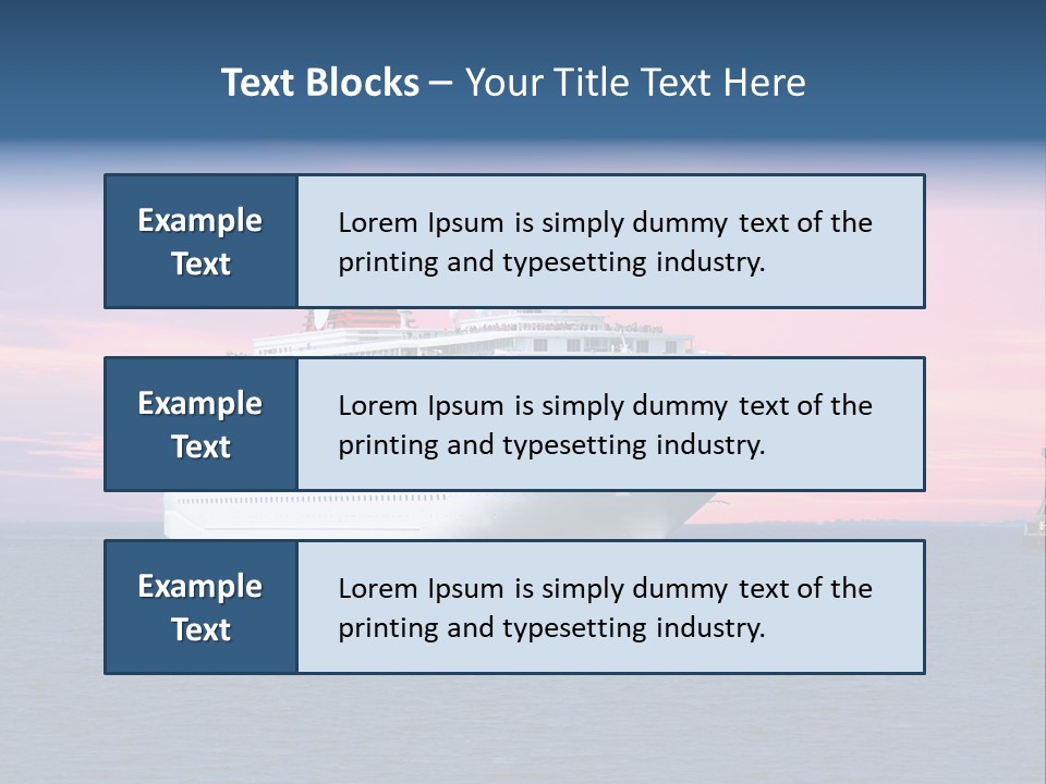 Publicidad De Cruceros PowerPoint Template