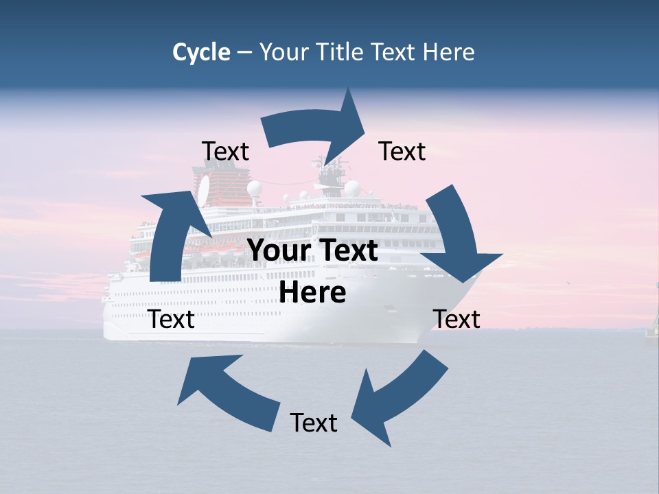 Publicidad De Cruceros PowerPoint Template