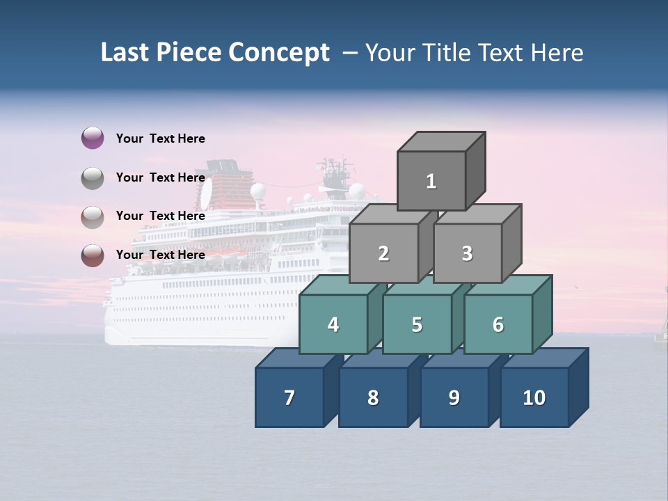 Publicidad De Cruceros PowerPoint Template