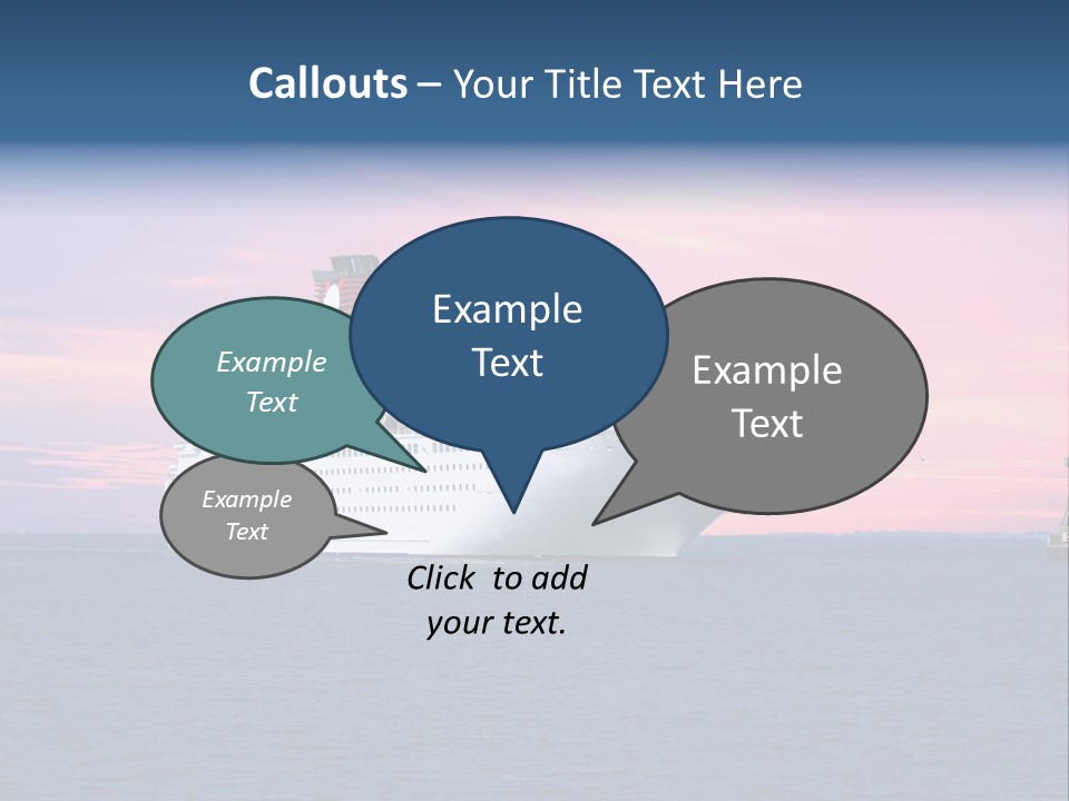 Publicidad De Cruceros PowerPoint Template