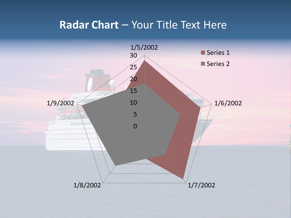 Publicidad De Cruceros PowerPoint Template