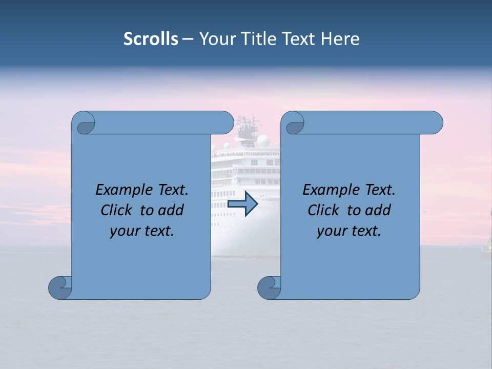 Publicidad De Cruceros PowerPoint Template