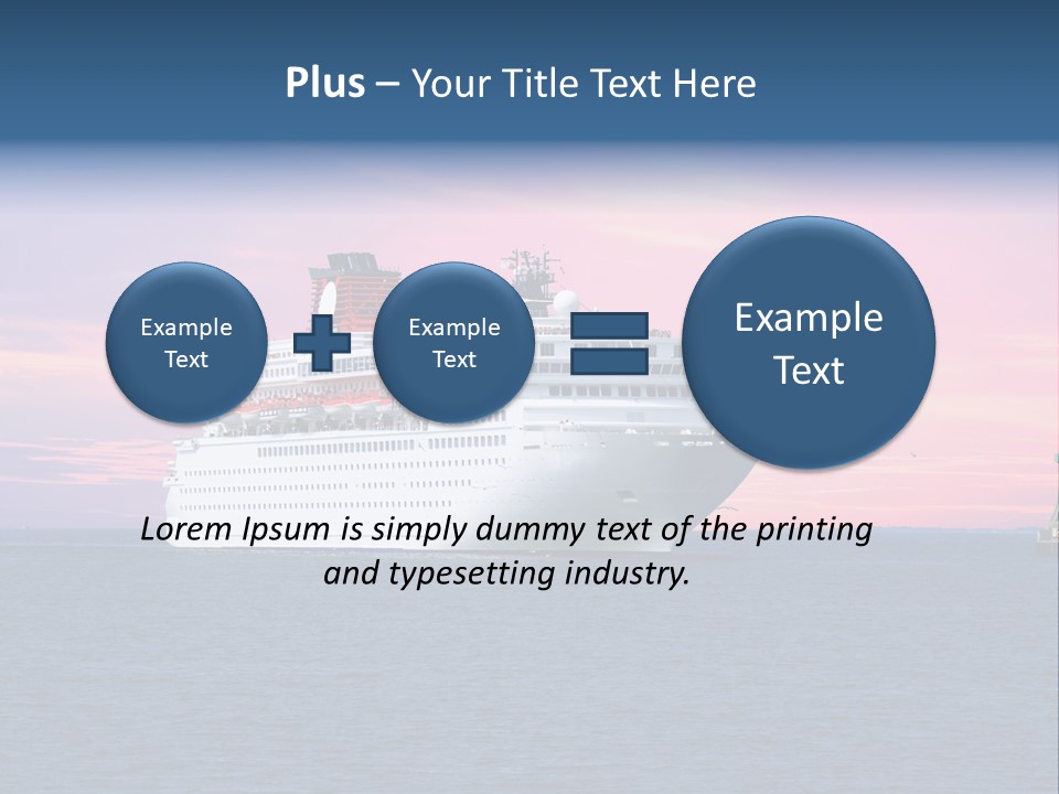 Publicidad De Cruceros PowerPoint Template