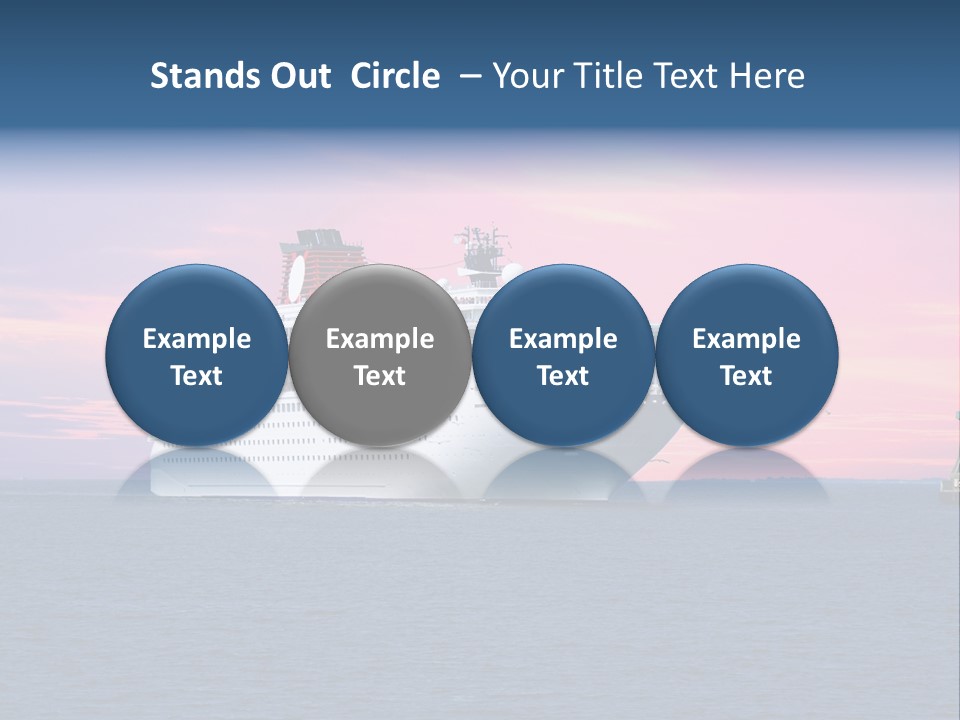 Publicidad De Cruceros PowerPoint Template