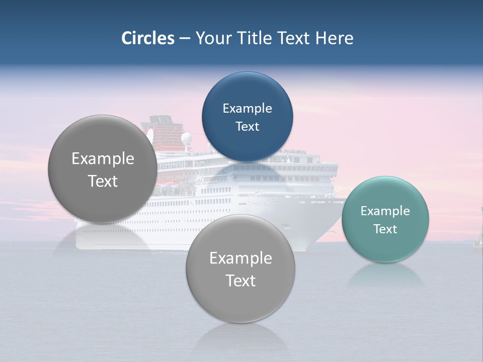 Publicidad De Cruceros PowerPoint Template