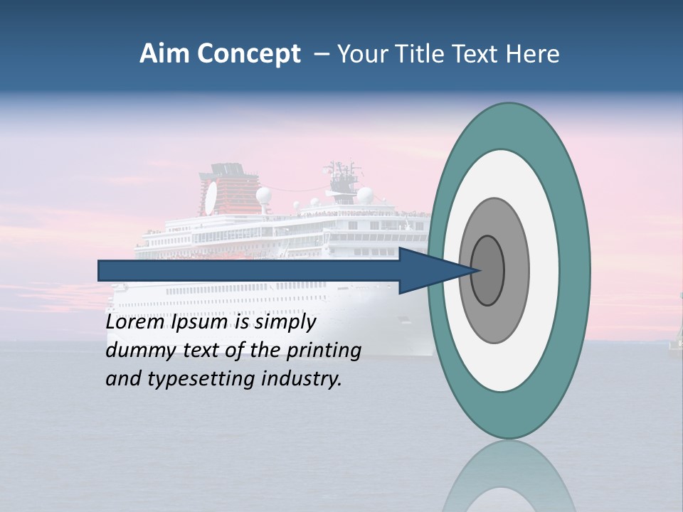 Publicidad De Cruceros PowerPoint Template
