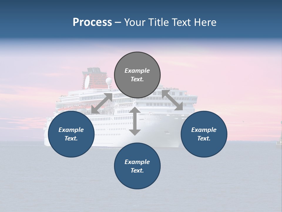 Publicidad De Cruceros PowerPoint Template
