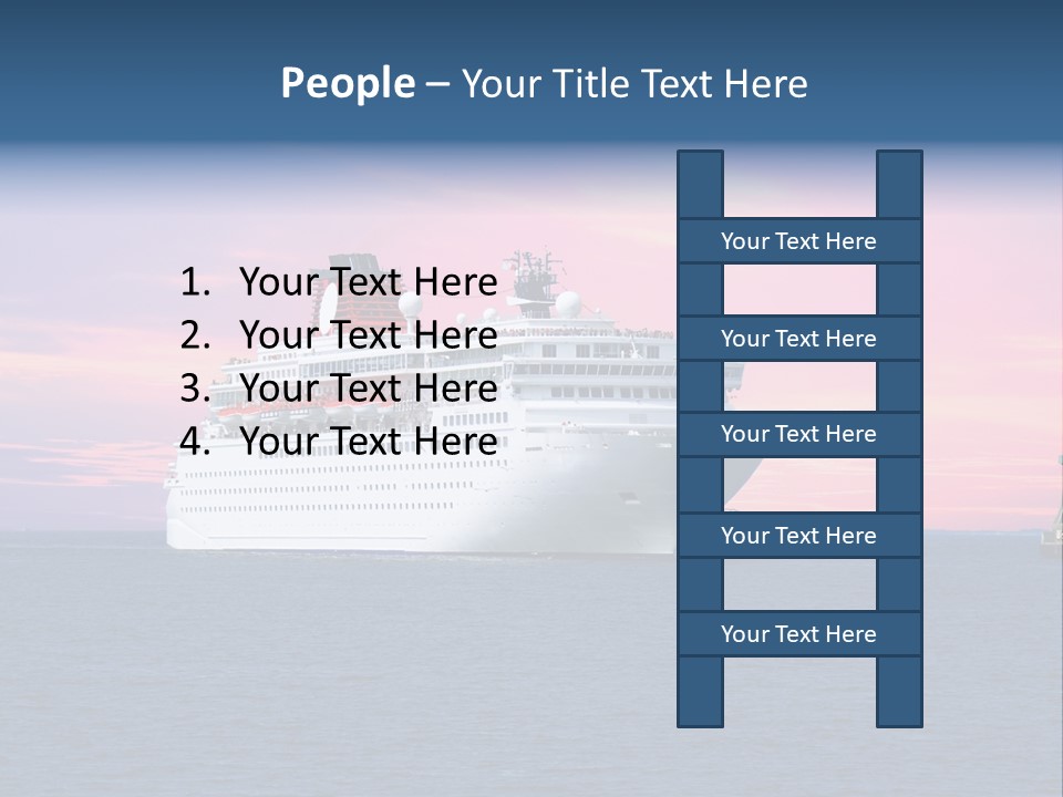 Publicidad De Cruceros PowerPoint Template