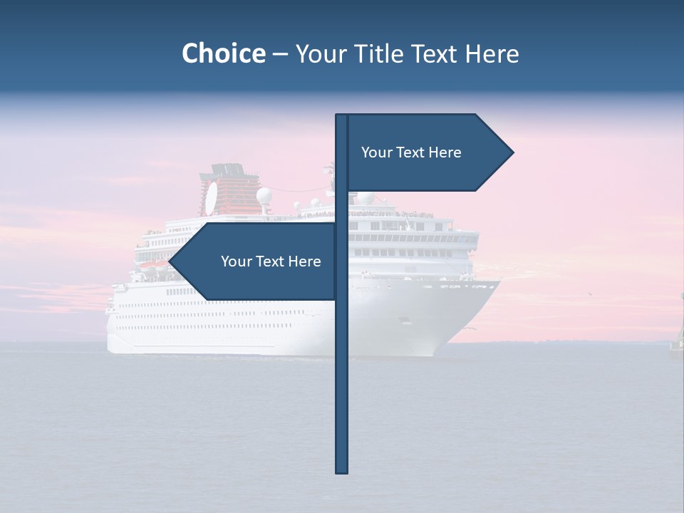 Publicidad De Cruceros PowerPoint Template