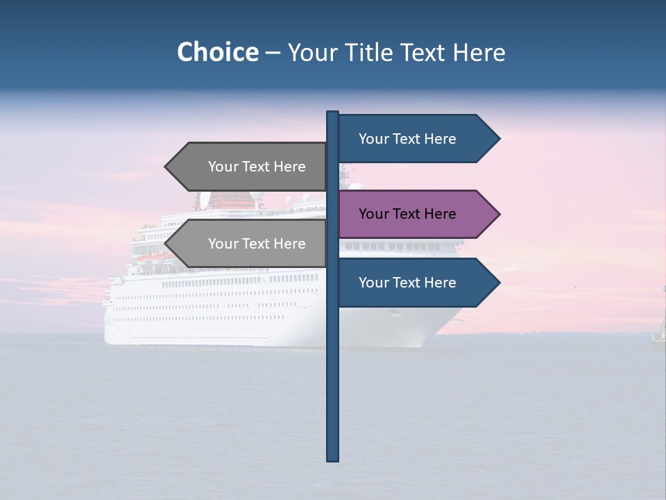 Publicidad De Cruceros PowerPoint Template