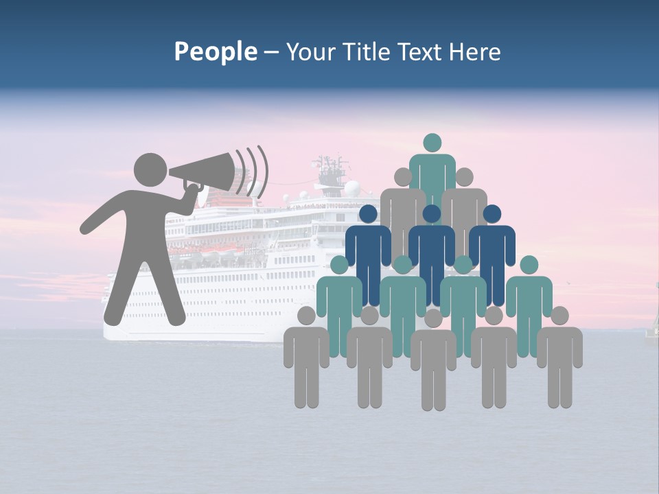 Publicidad De Cruceros PowerPoint Template