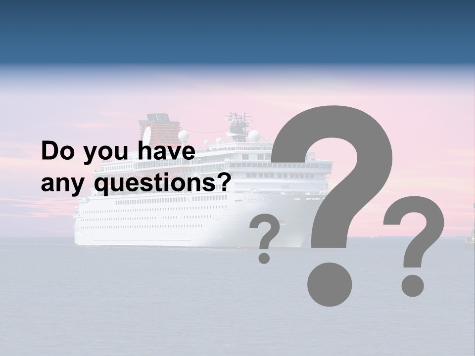 Publicidad De Cruceros PowerPoint Template