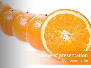 Orange Clipart PowerPoint Template