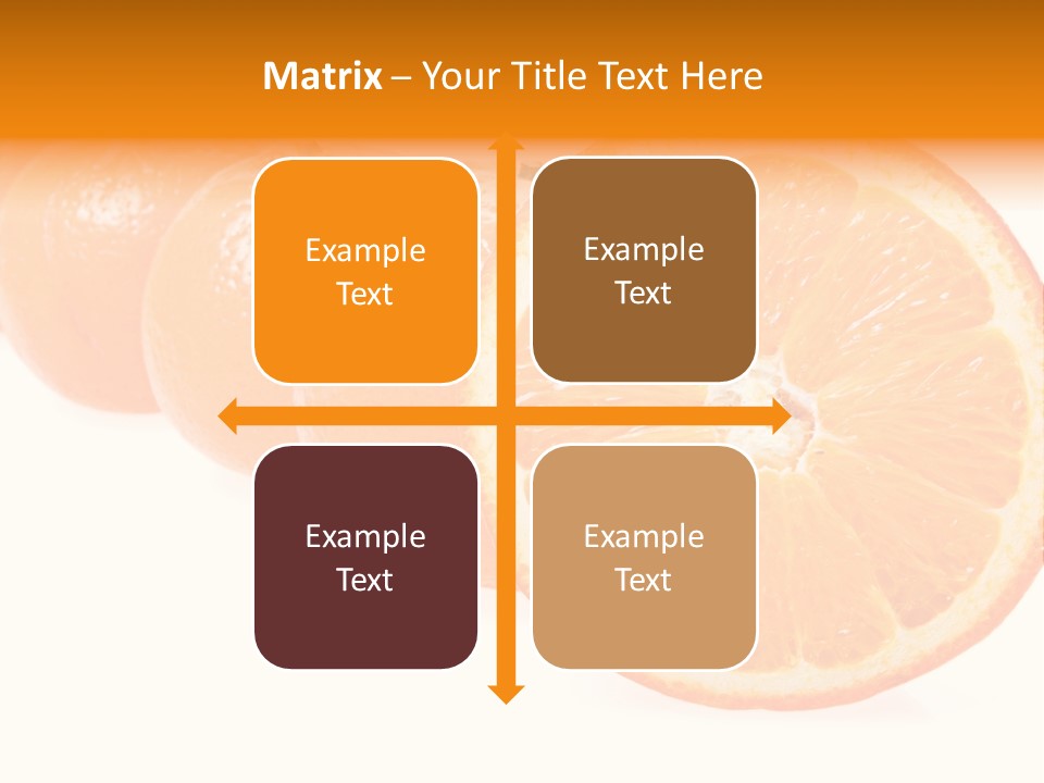Orange Clipart PowerPoint Template