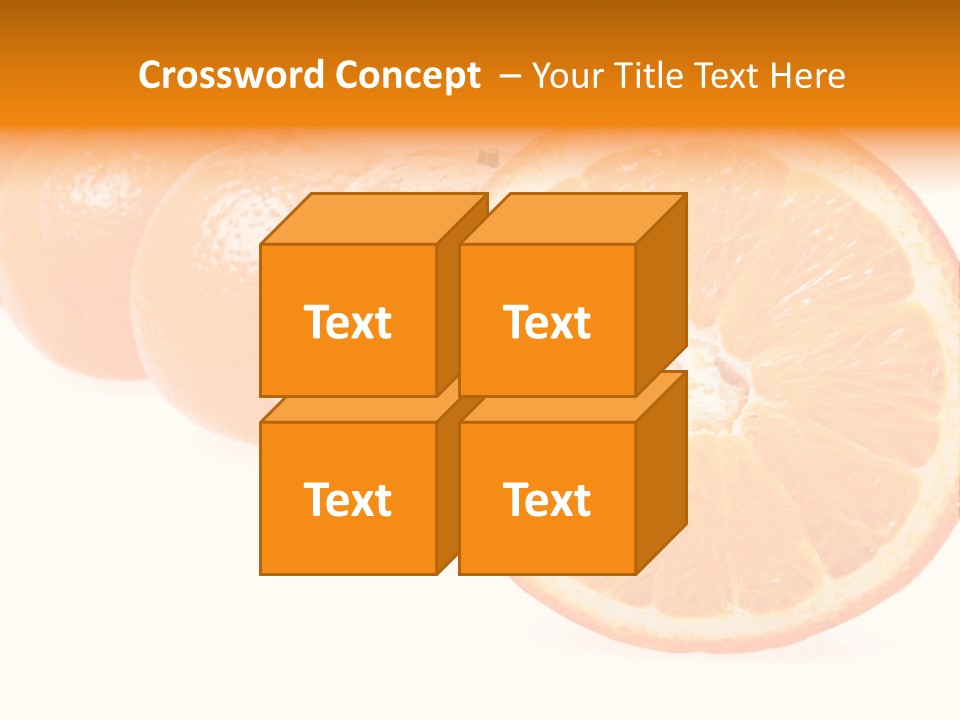 Orange Clipart PowerPoint Template
