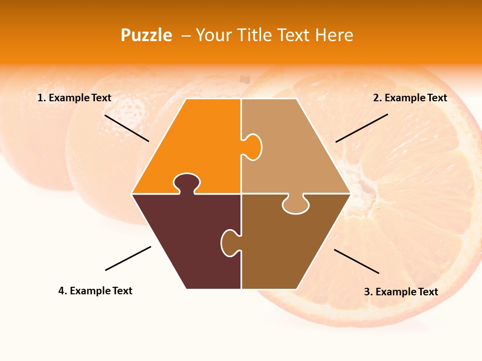 Orange Clipart PowerPoint Template