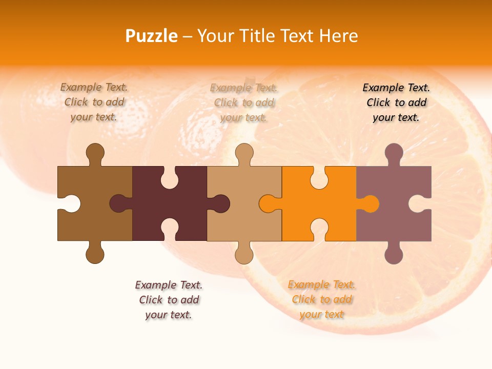 Orange Clipart PowerPoint Template