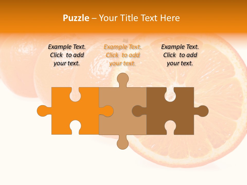 Orange Clipart PowerPoint Template