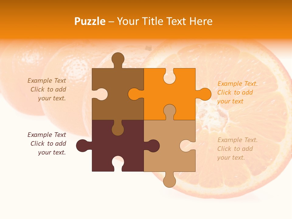 Orange Clipart PowerPoint Template