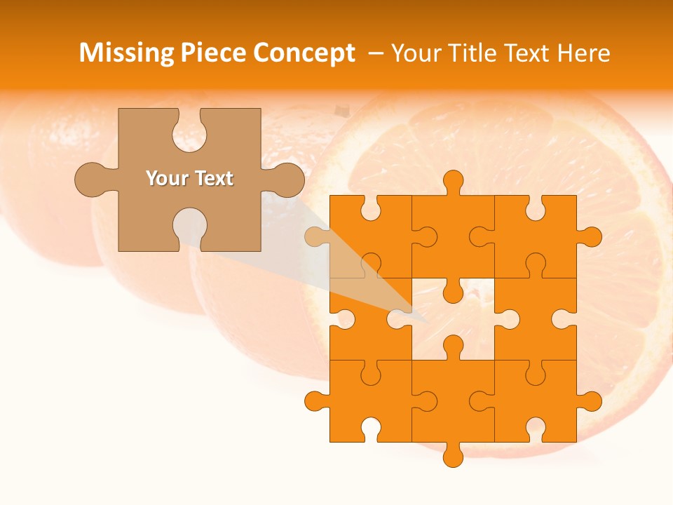 Orange Clipart PowerPoint Template