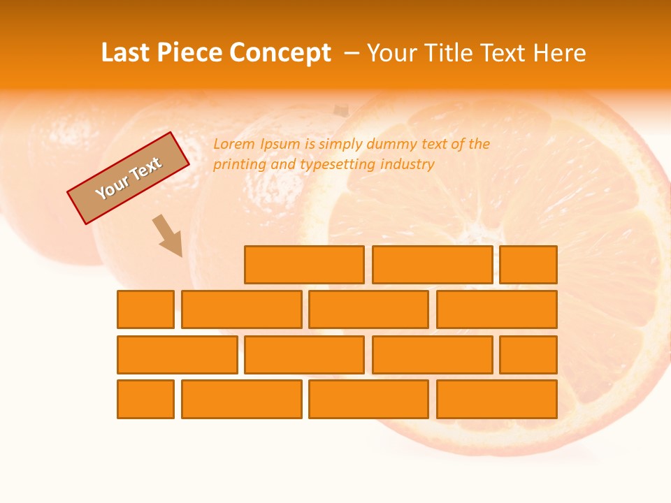 Orange Clipart PowerPoint Template
