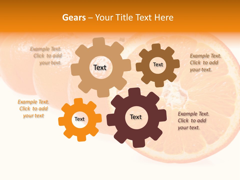 Orange Clipart PowerPoint Template