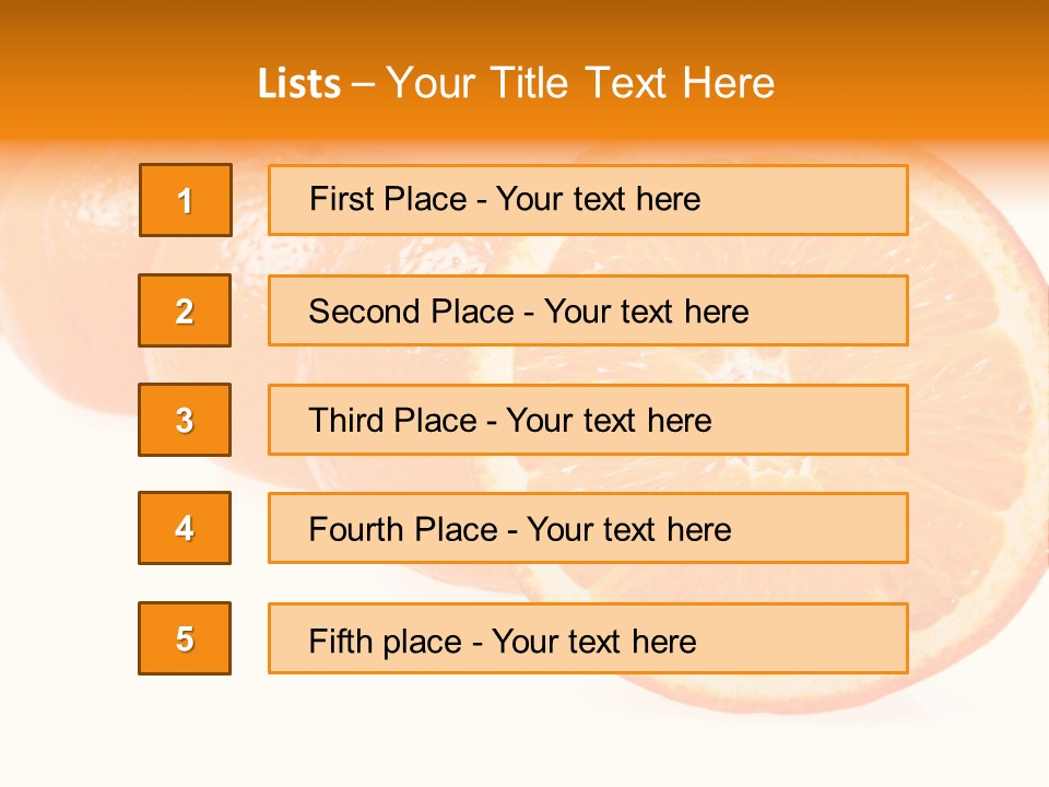 Orange Clipart PowerPoint Template