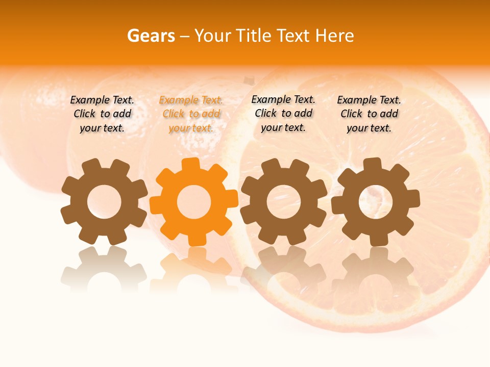 Orange Clipart PowerPoint Template