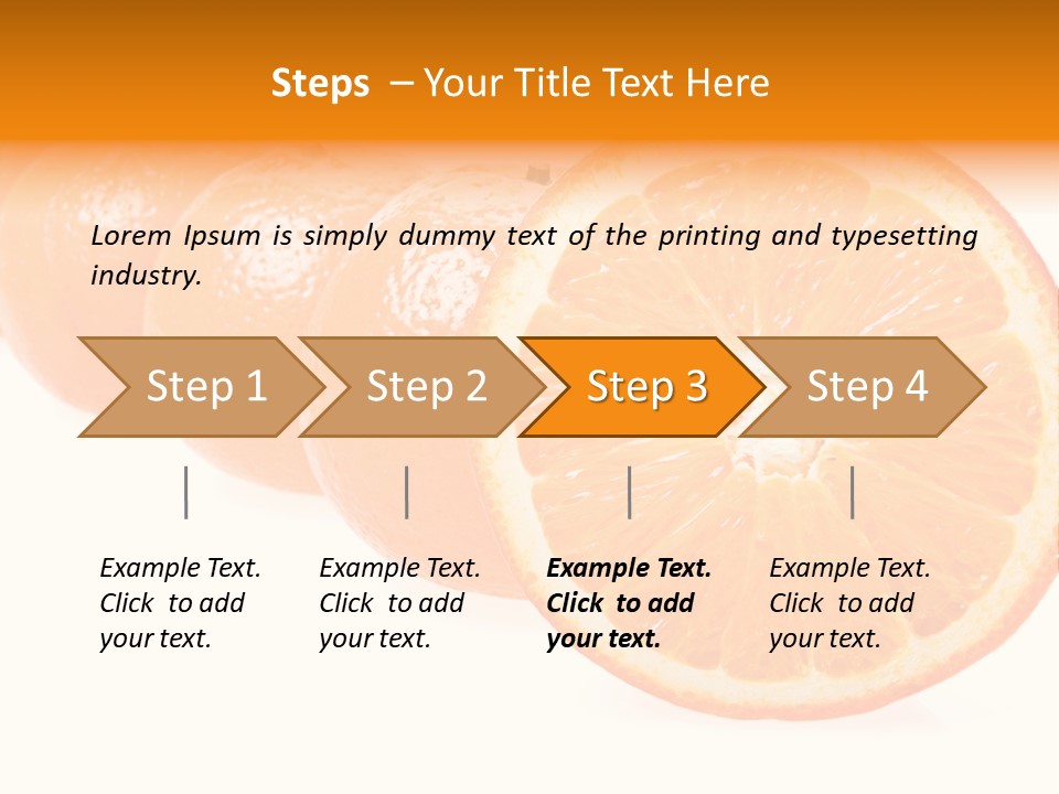 Orange Clipart PowerPoint Template