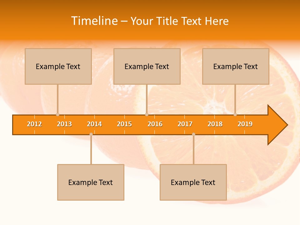 Orange Clipart PowerPoint Template